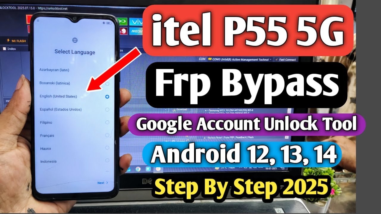 itel P55 5G Frp Unlock Tool | itel P55 5G Frp Bypass | itel P55 5G Unlock Tool | P55 Gmail Reset |