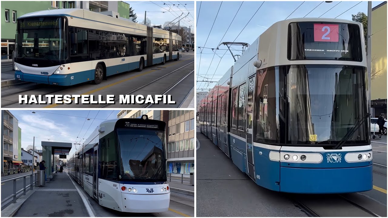 Tram Haltestelle Micafil | Tram stop Micafil (2024)