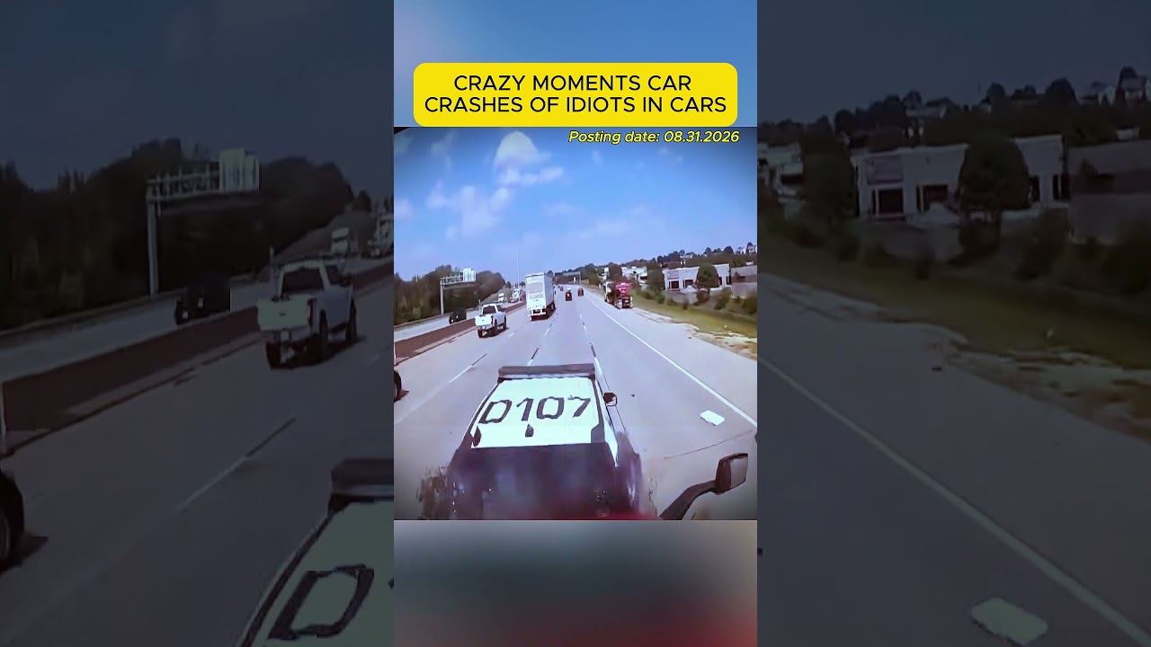 CRAZY MOMENTS CAR CRASHES OF IDIOTS IN CARS  #dashcam #roadrage #roadsafety #automobile