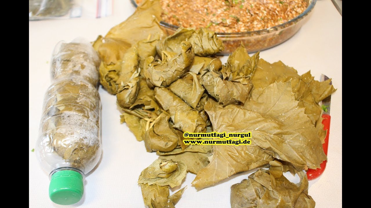 SUSUZ VE TUZSUZ KURDUGUMUZ YAPRAK ILE YAPRAK SARMA TARIFI; Nurmutfagi NurGüL
