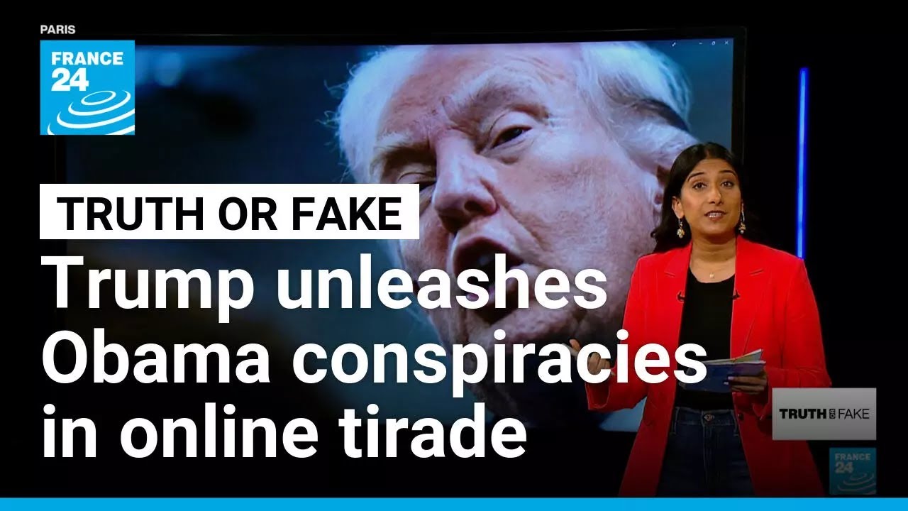 Trump shares fake quotes, falsely accuses Obama of treason in late-night rant &bull; FRANCE 24 English