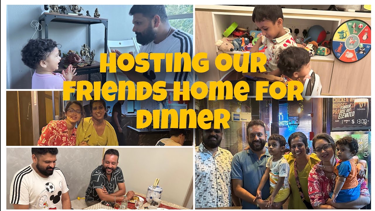 Hosting our close friends in our Singapore home for dinner 🥘🇸🇬