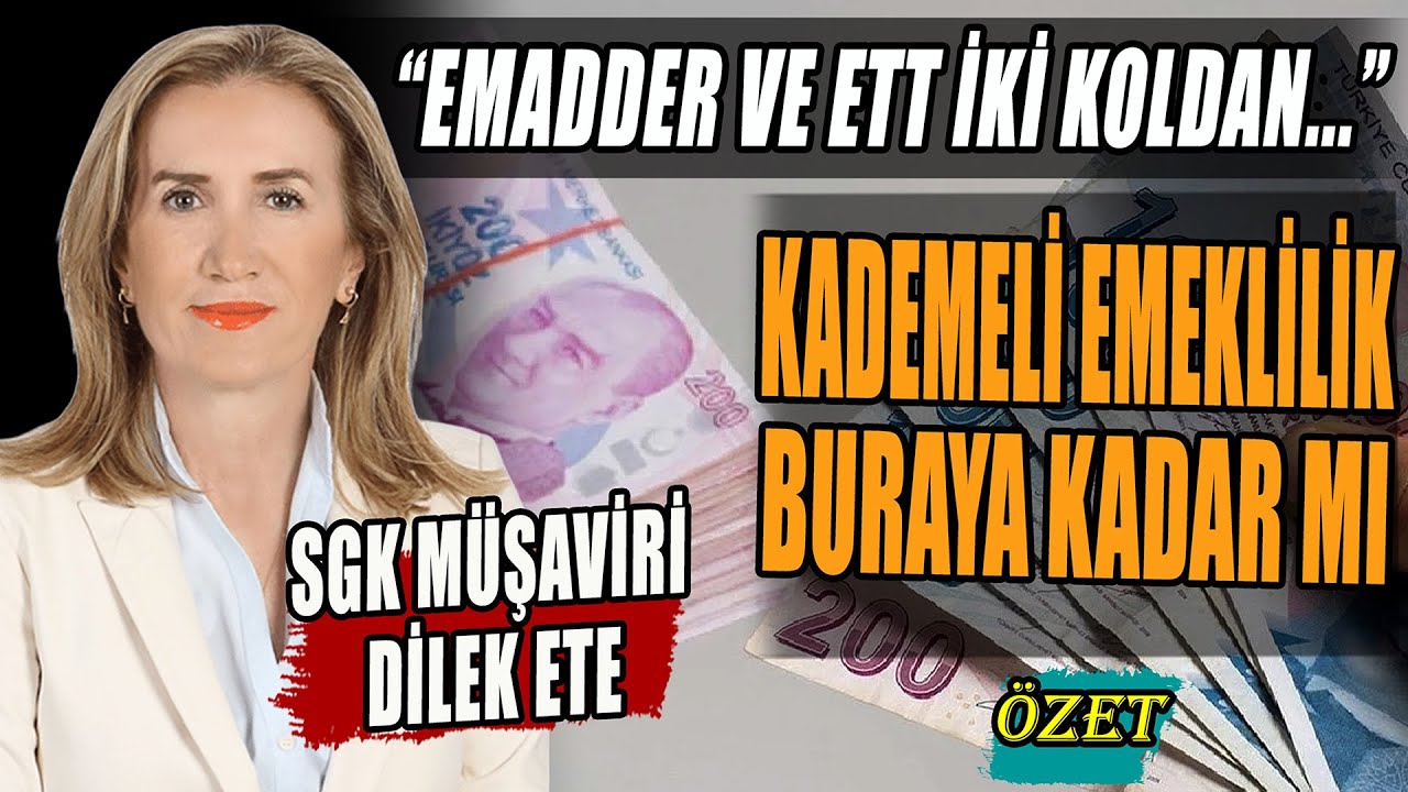 Kademeli Emeklilik Buraya Kadar mı? | EMADDER ve ETT İki Koldan | SGK Müşaviri Dilek Ete Anlattı