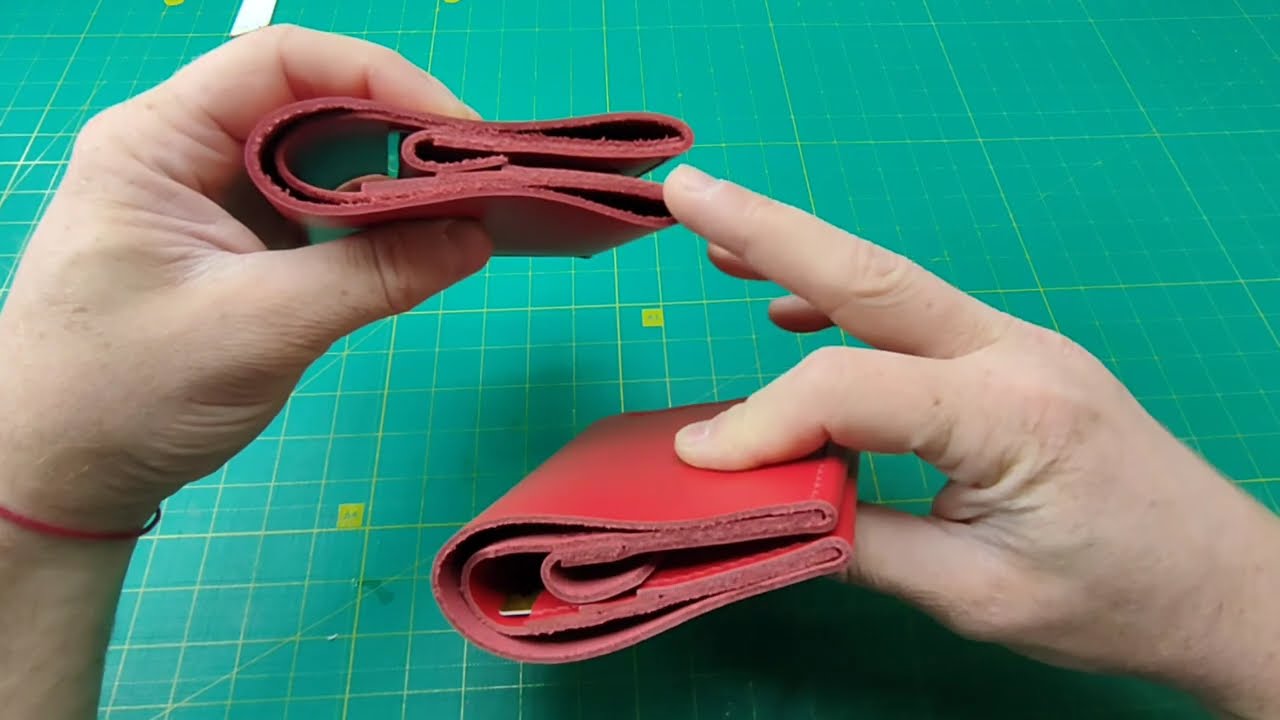 Женский кожаный кошелек своими руками.Making leather wallet.Leather wallet 