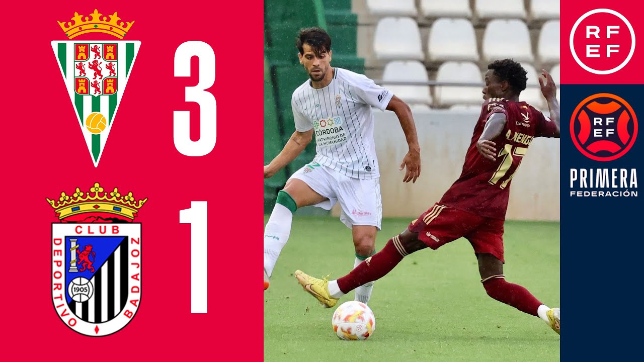 RESUMEN #PrimeraFederación | Córdoba CF 3-1 CD Badajoz | Grupo 1 | Jornada 38