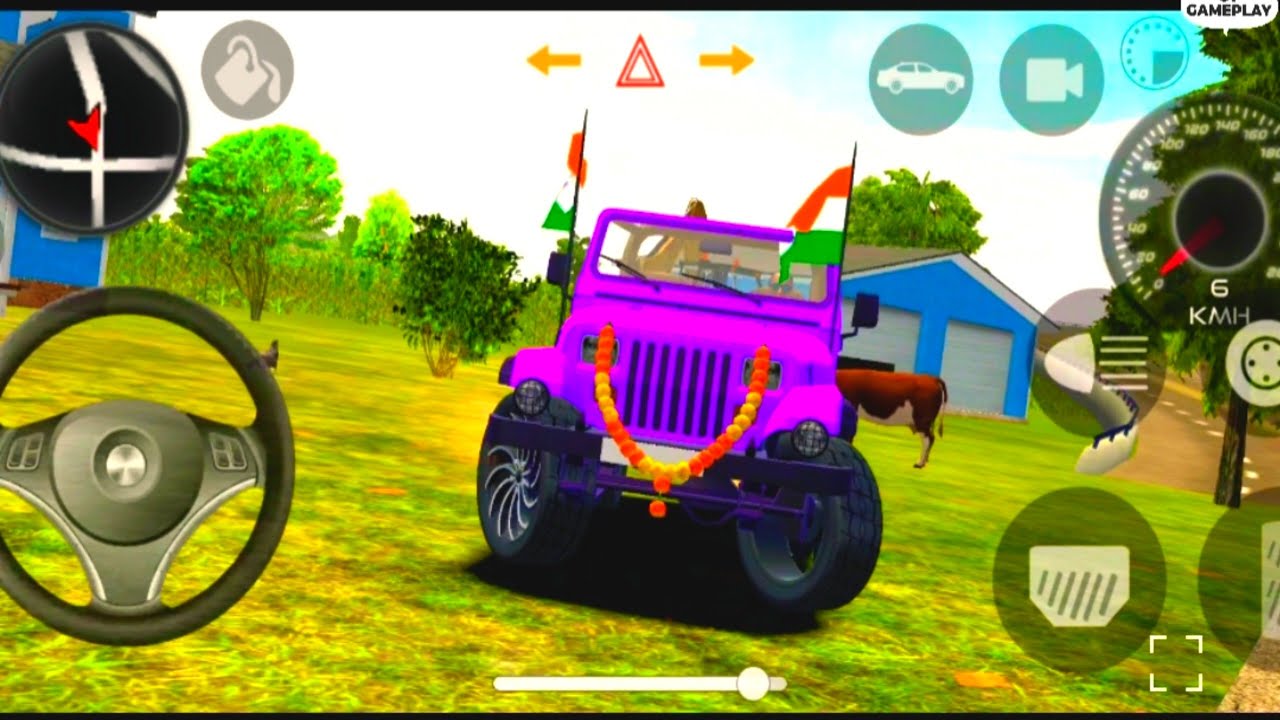 Modified Mahendra 😈Jeep Driving Games : Indian Jeep Game 💥: Gadi Wala Game Jeep Drive 💥