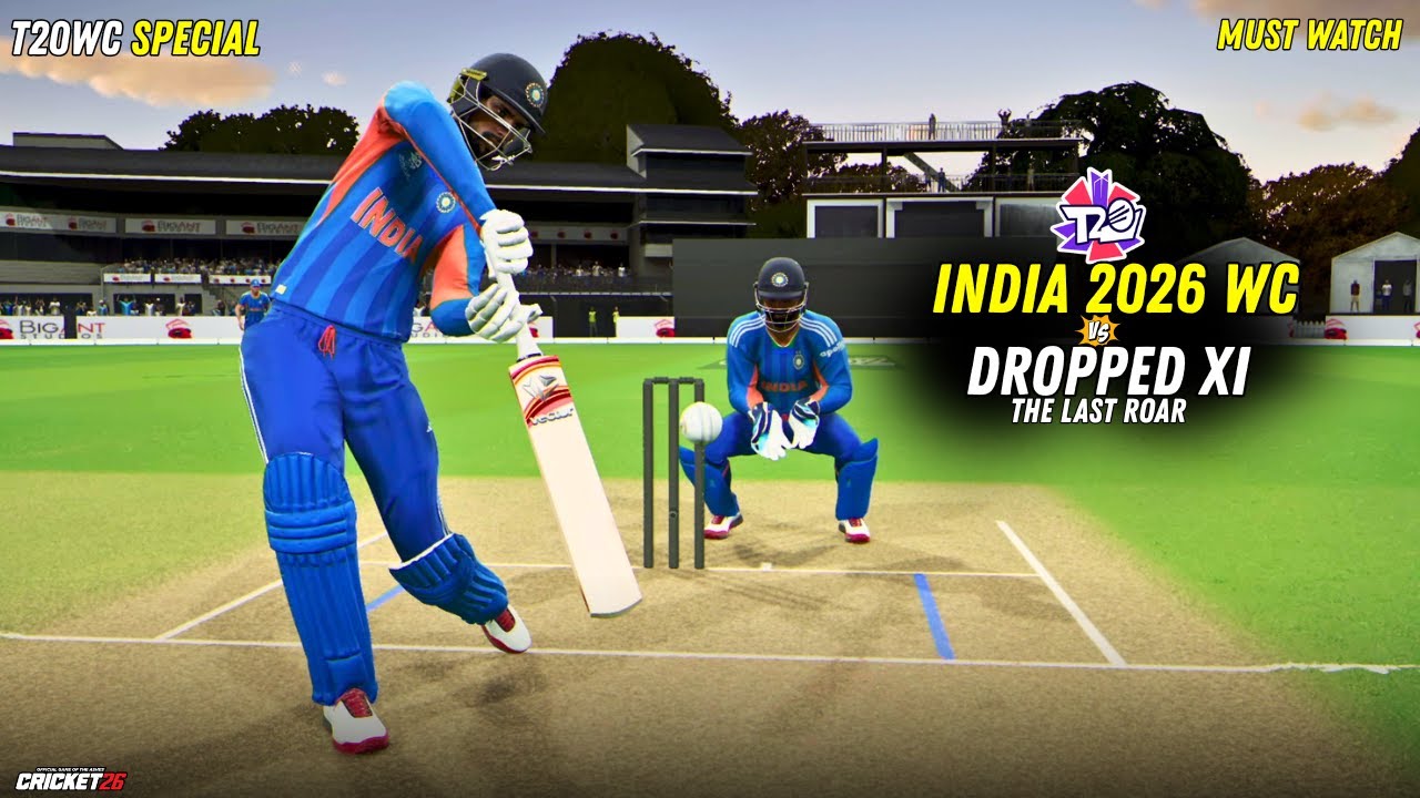 😱 INDIA WC 2026 vs DROPPED XI! 🔥 Ignored Players Strike Back | Brilliant Match | Cricket 26