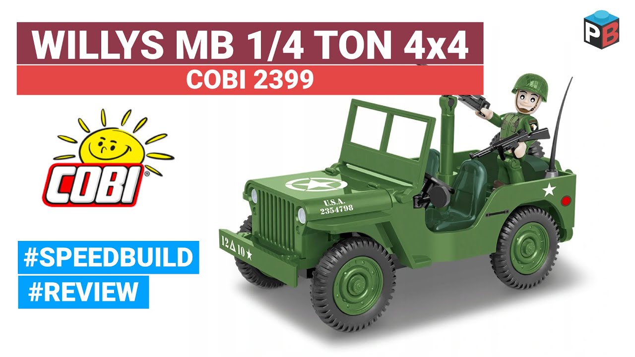 Willys MB 1/4 TON 4x4  - Speed build, Review - COBI 2399 #ContestCobiYT #KonkursCobiYT