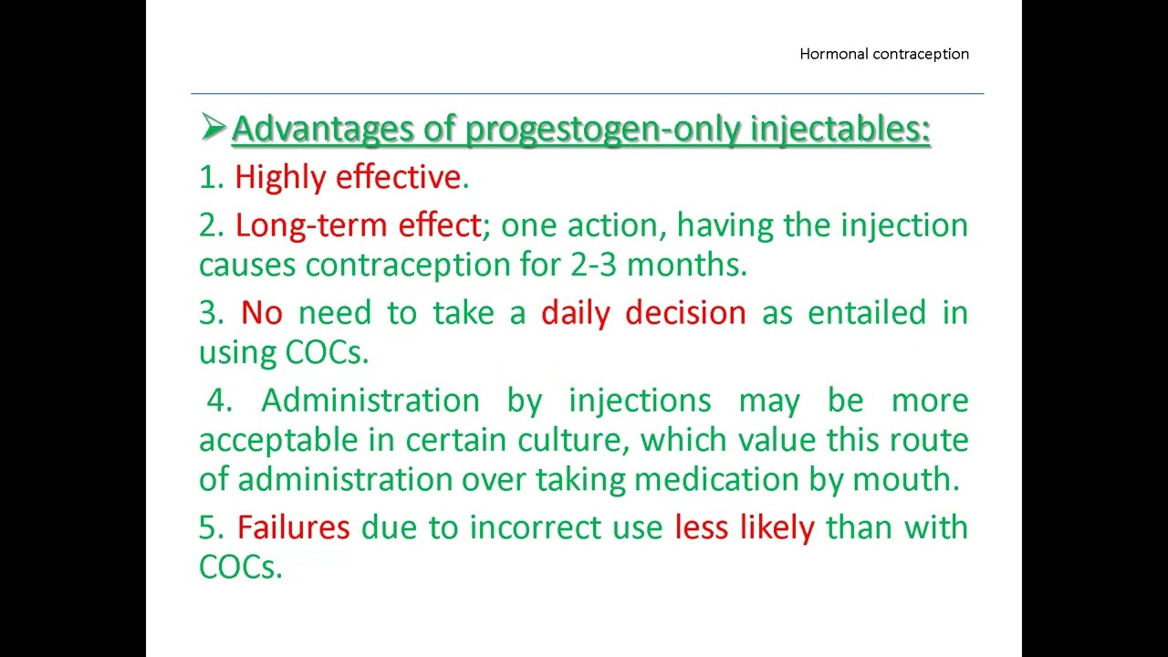 Hormonal contraception LARC  injectables and subdermal implants - By  Dr Mohamed Nour El-Dien