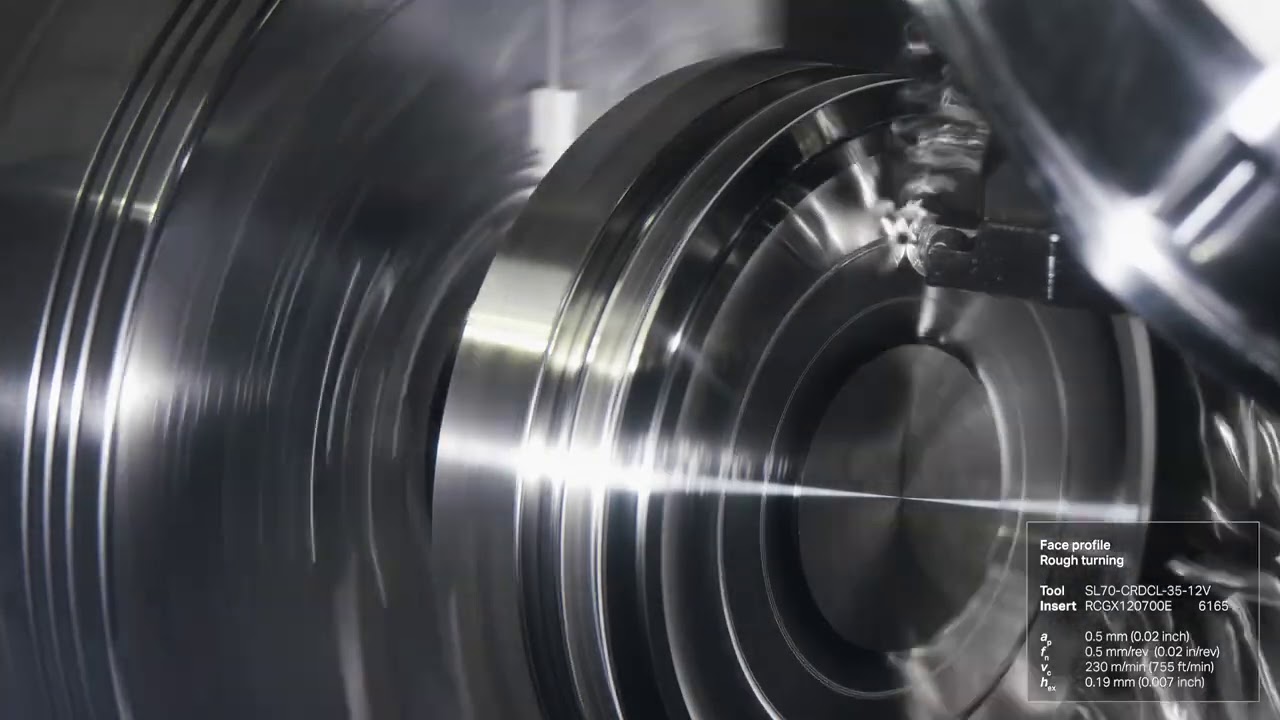 Demo: HRSA turning with S205 and ceramic grades