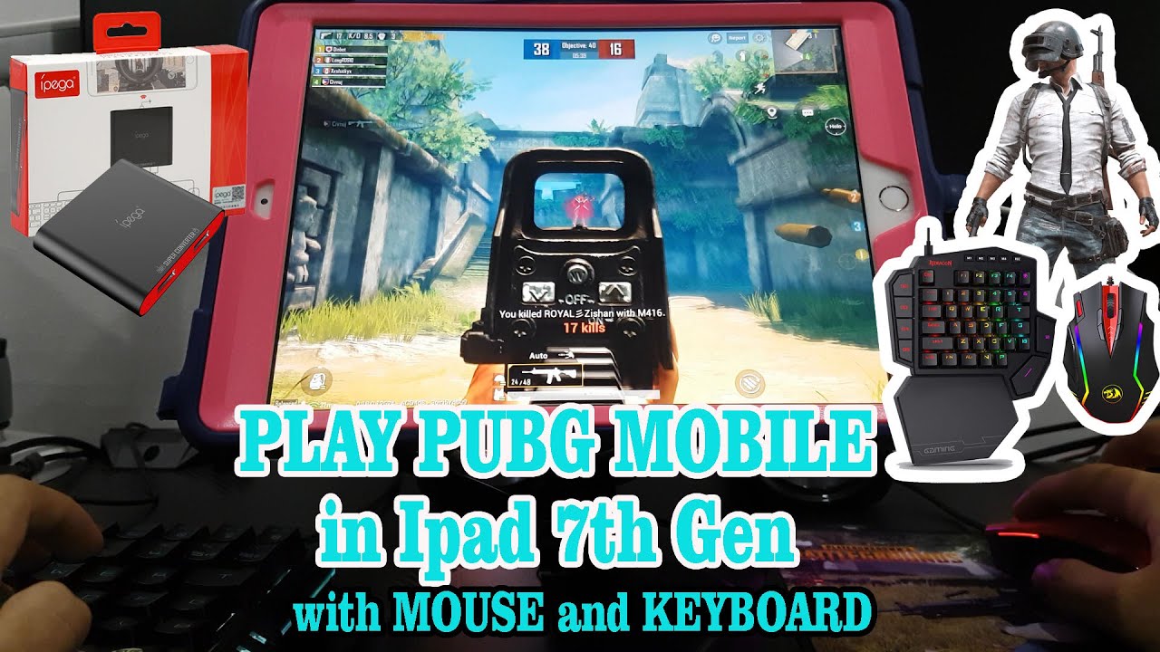 Play PUBG Mobile in IPAD 7th Gen with mouse and keyboard