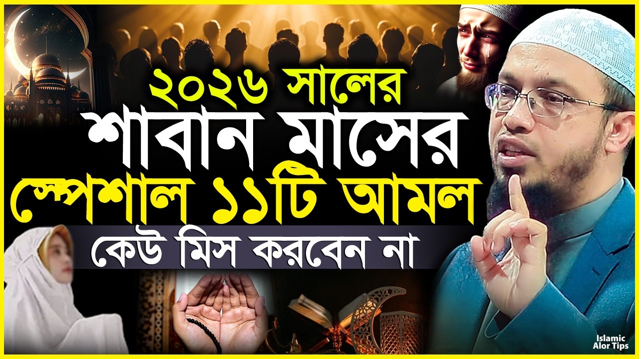শাবান মাসের ১১টি স্পেশাল আমল কখনো ছাড়বেন না | Saban Maser Amol 2026 | Shaikh Ahmadullah New Waz 2026