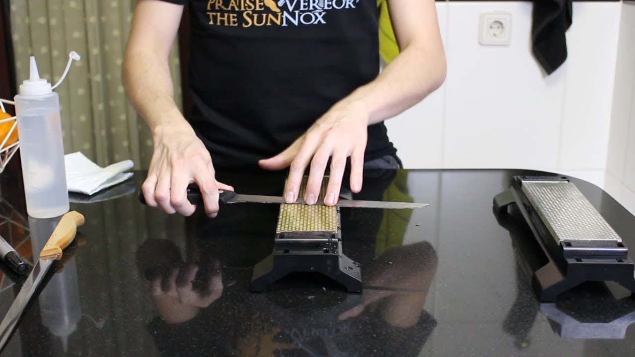 Cómo afilar un cuchillo jamonero de Arcos