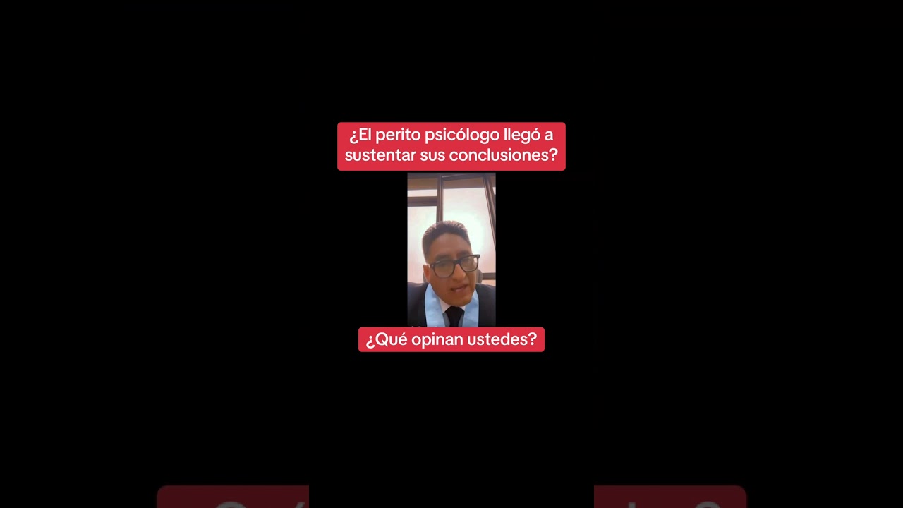 ABOGADO CONTRAINTERROGA A PSICÓLOGO Y MIRA CÓMO TERMINA. 