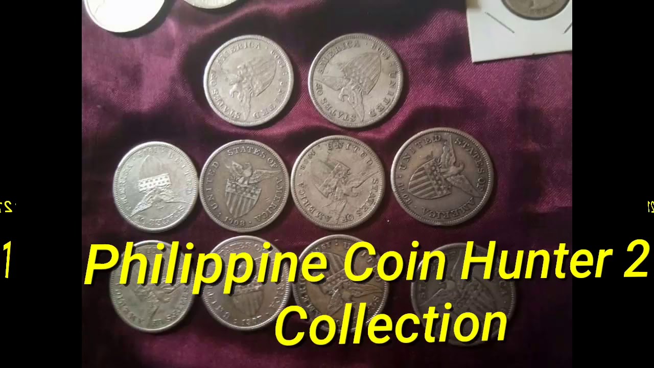 Philippine coin hunter 21 : 1907,1908 &1909 Us - Philippine Silver 1 Piso coin