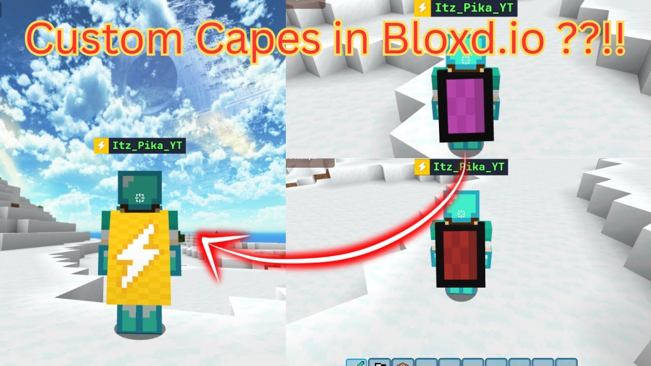 This is how to get Custom Capes in Bloxd.io | Bloxd.io dupe and codes | #dupe #code