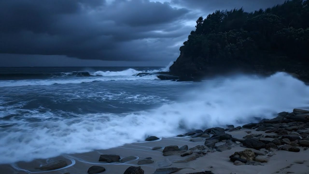 Ocean Waves for Sleeping 🌙 | Relaxing Ocean Sounds All Night