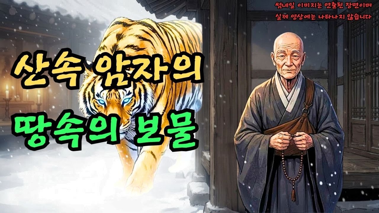 깊은 산속 노승을 찾아온 거대 호랑이, 땅속에 숨겨진 천년의 비밀