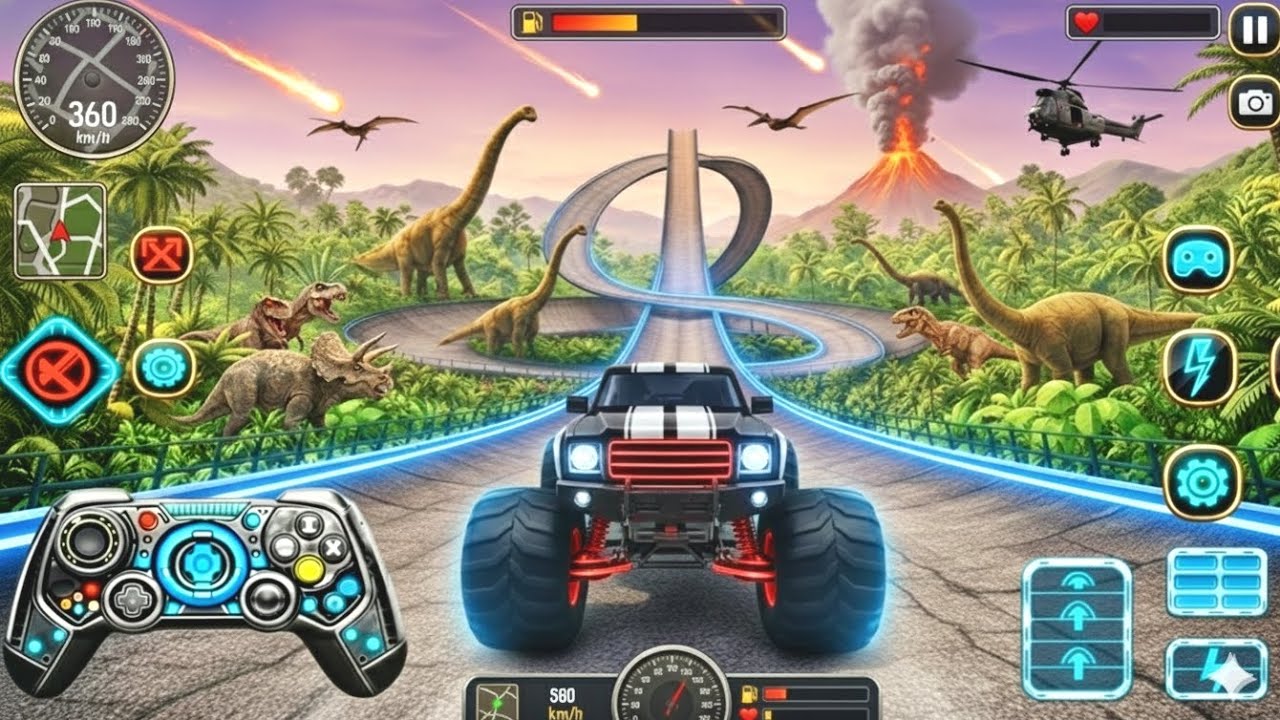 Monster Truck MEGA RAMP Challenge! EPIC Jumps, Crushing Cars & Extreme Stunts | Android Gameplay