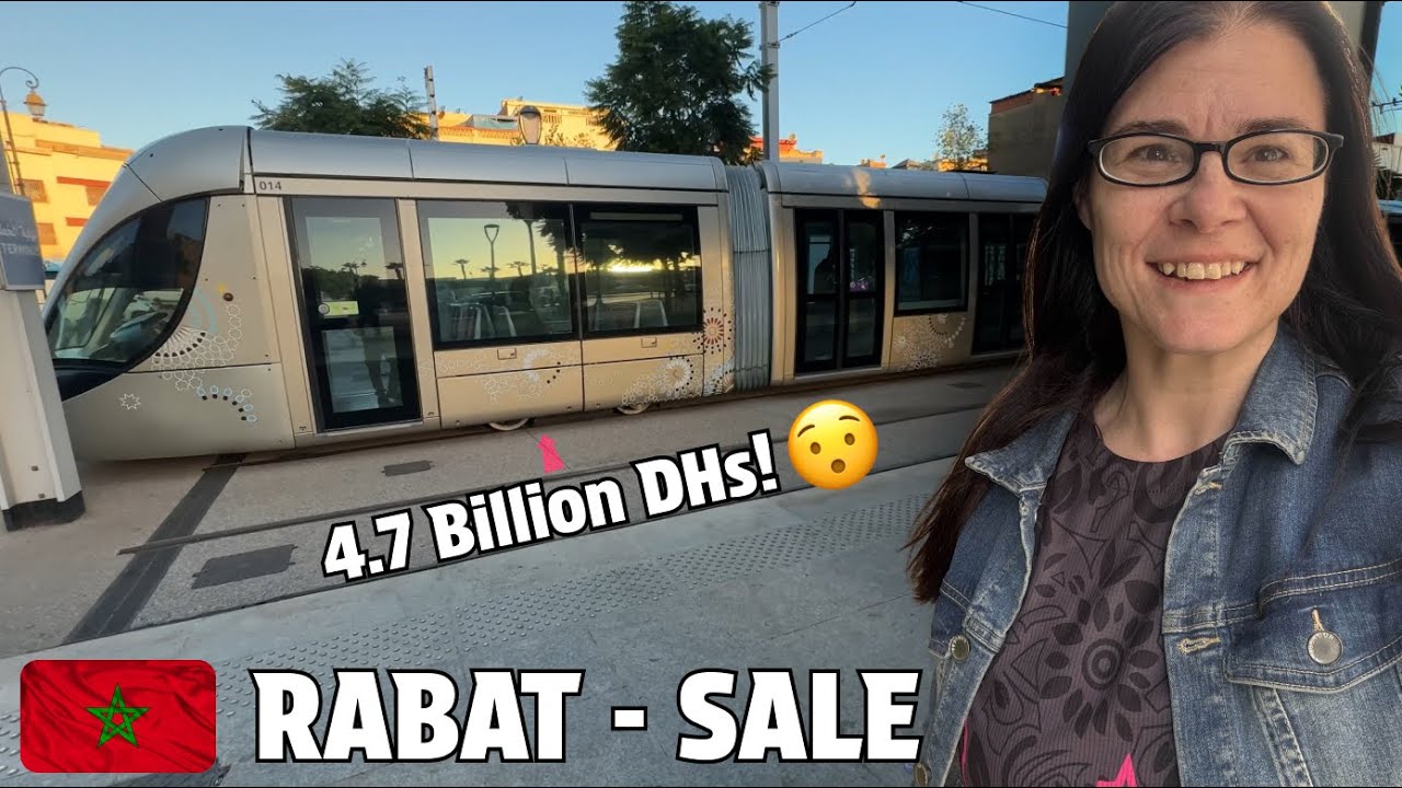 First time riding the tramway in Morocco...😯