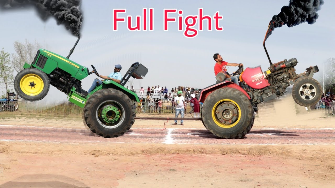 john deere 5310 vs arjun novo 605 tractor tochan full fight