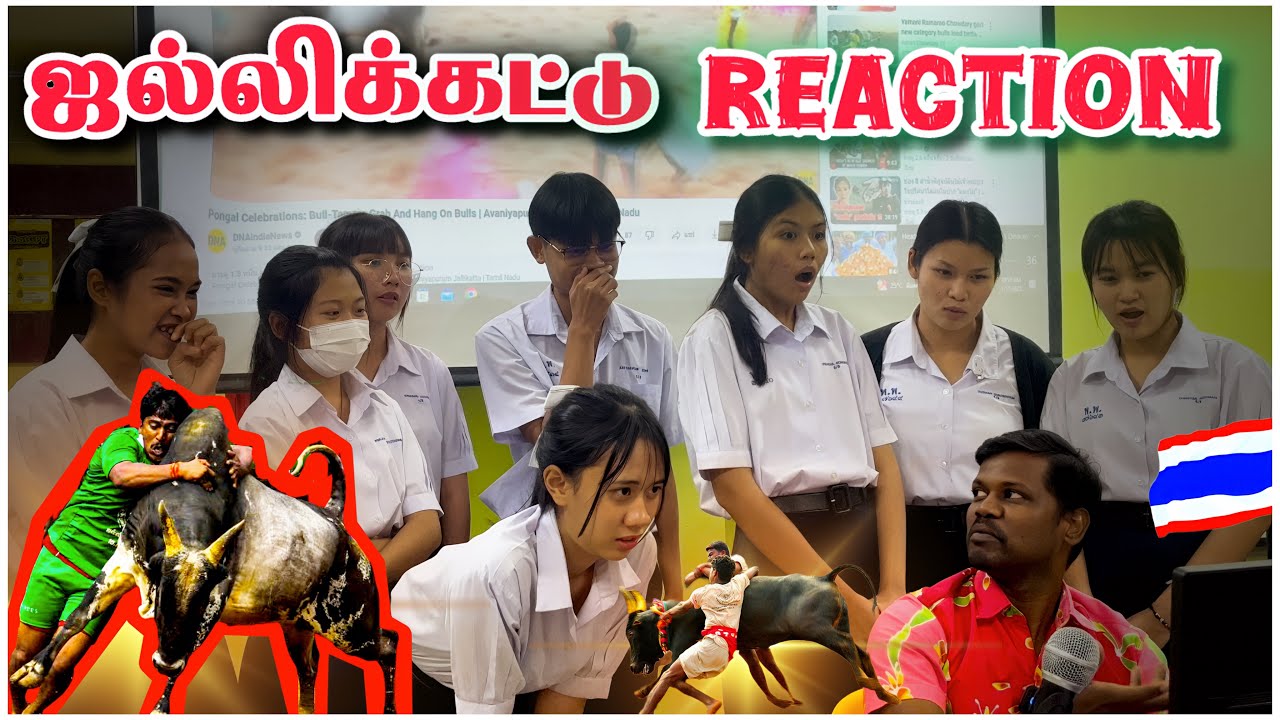Jallikattu Reaction by Foreigners | ஜல்லிக்கட்டு Reaction by Thailand மாணவர்கள்