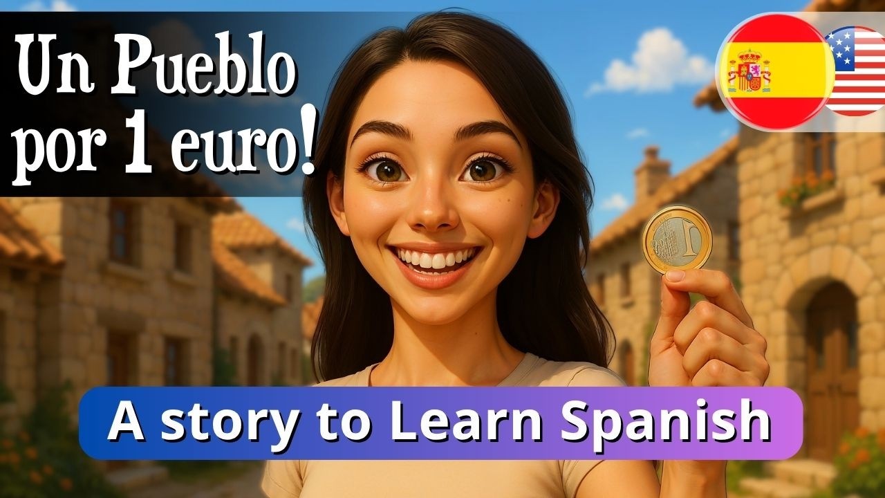 🏡 LEARN SPANISH with a Simple Story: A Village for 1 Euro 🌟