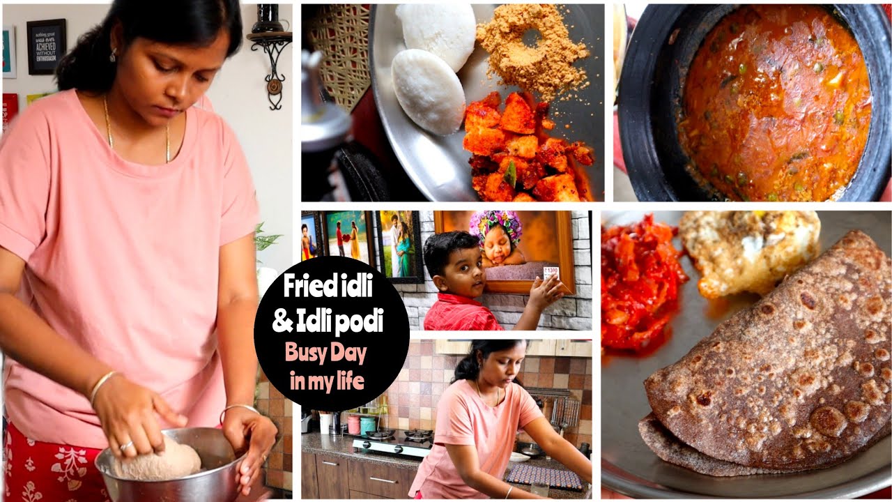 DIML| Idli இருந்தா fried idli easya panalam, new beginning| Breakfast & lunch preparation, idli podi