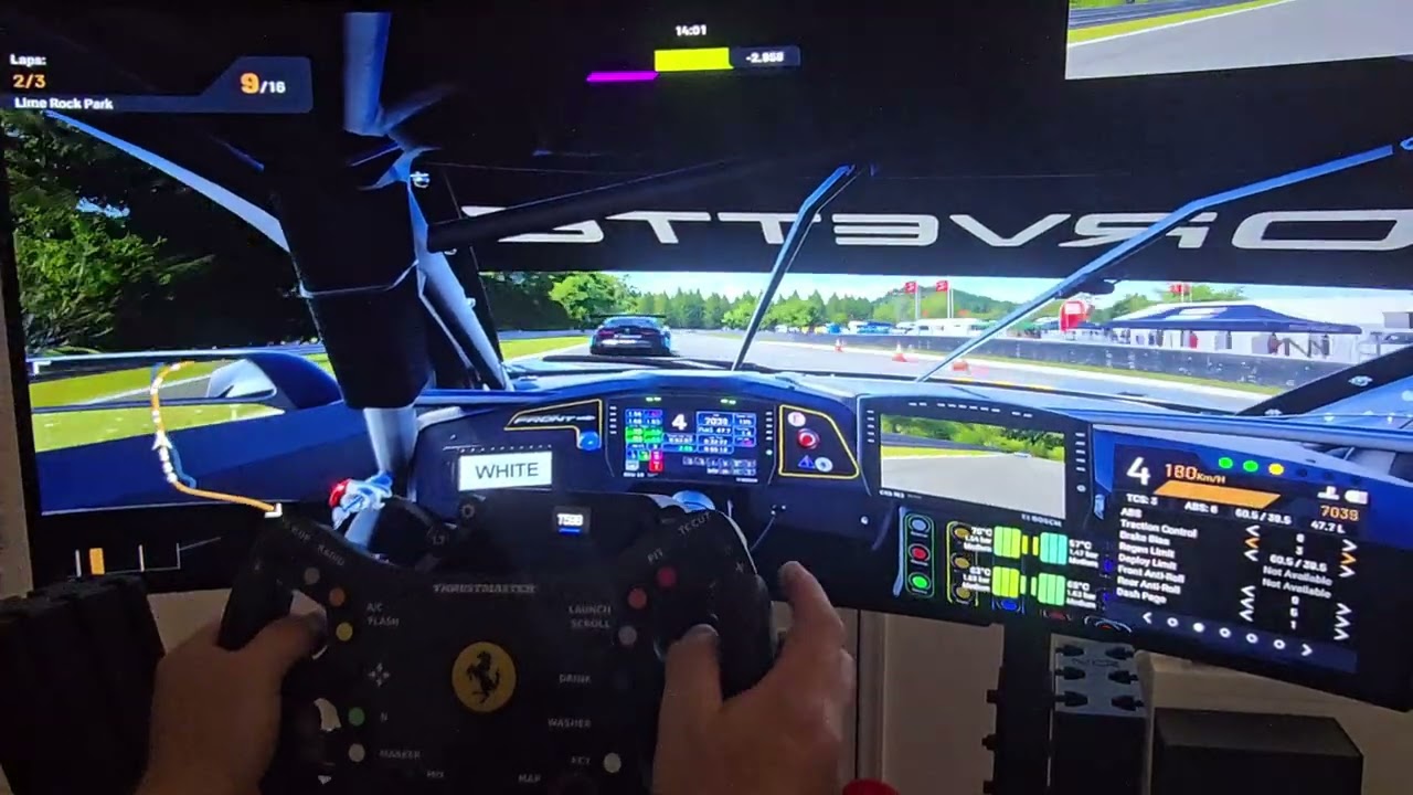 Project Motor Racing PS5 Pro:  Against AI. Corvette GT3. Thrustmaster T598. 