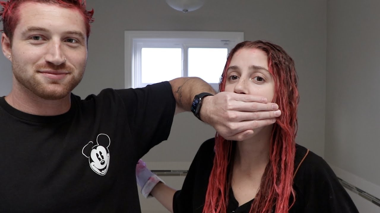 WE DYED OUR HAIR TO MATCH! (wow)