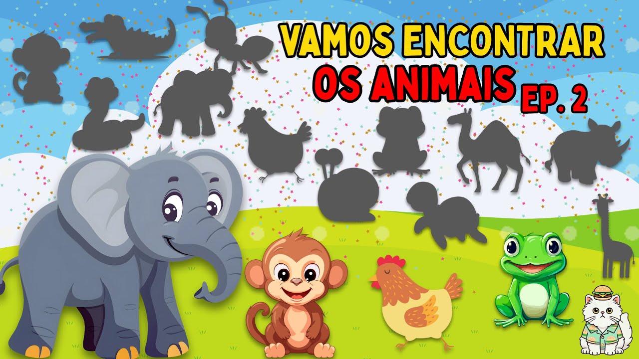 Onde Está o Animal? Encontre e Aprenda Brincando! 🐜🐸🐘 Ep.2