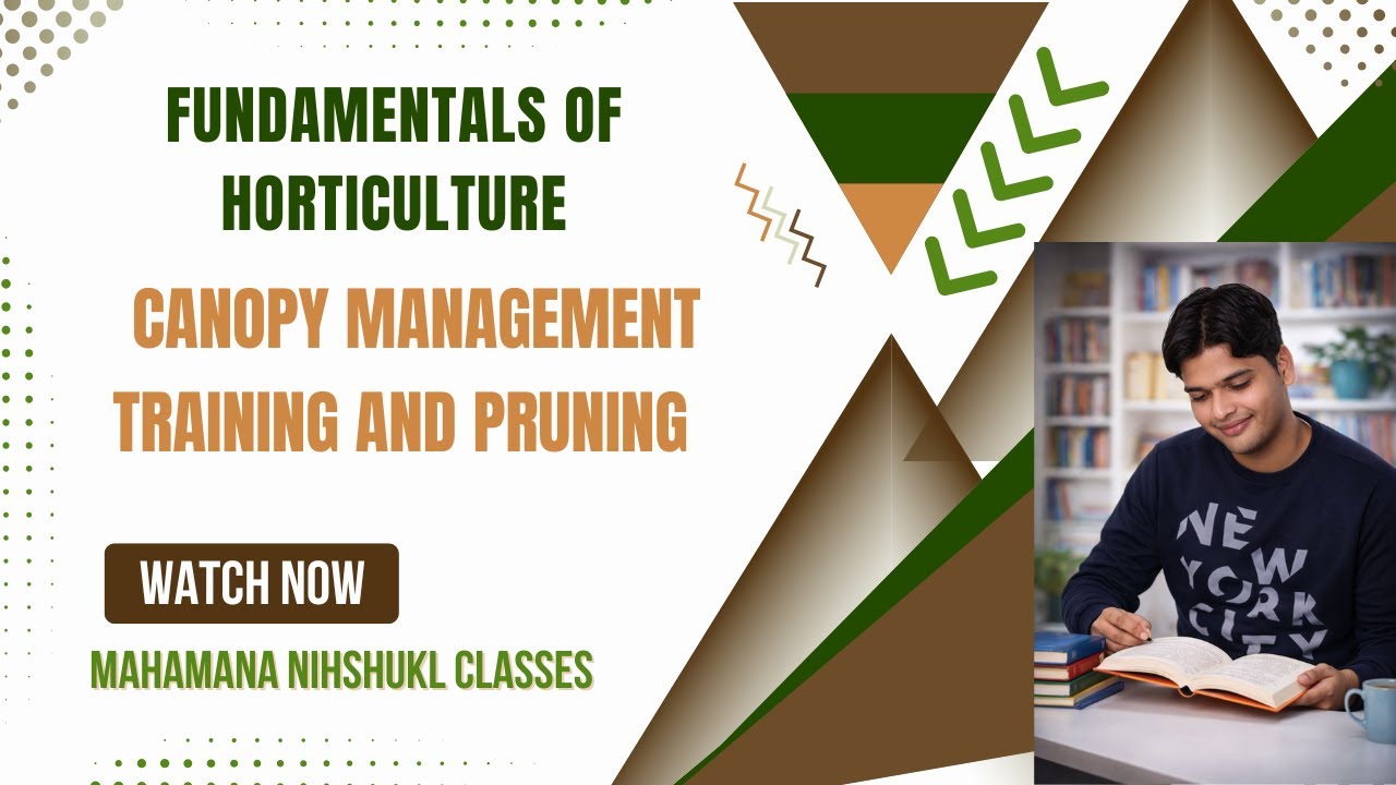 Training and Pruning || संधाई और कटाई-छंटाई || Fundamentals of Horticulture