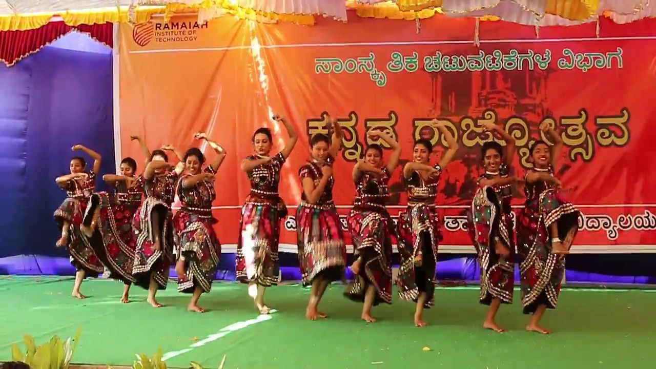 MSRIT INDIAN dance team || Kannada Rajyotsava MSRIT 2016 ||