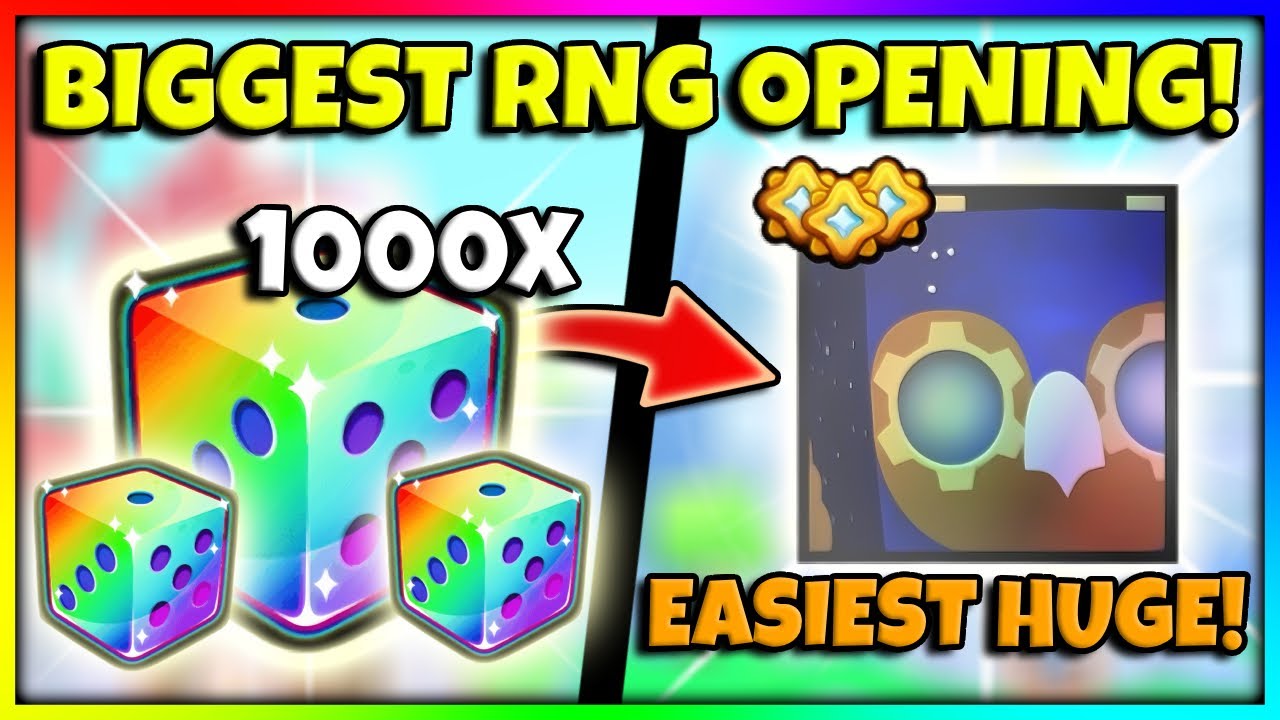 RNG Dice Are BROKEN! Opening +1000 Mega Lucky Dice In Pet Sim 99!