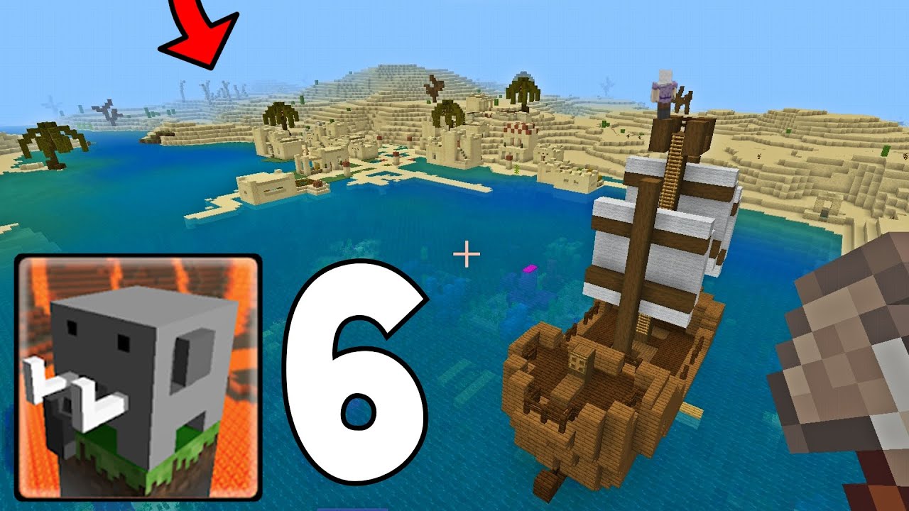 Craftsman Building Craft - Survival Gameplay Part 6 - HUGE BOAT / VILLAGE AND DESERT TEMPLE (2024)
