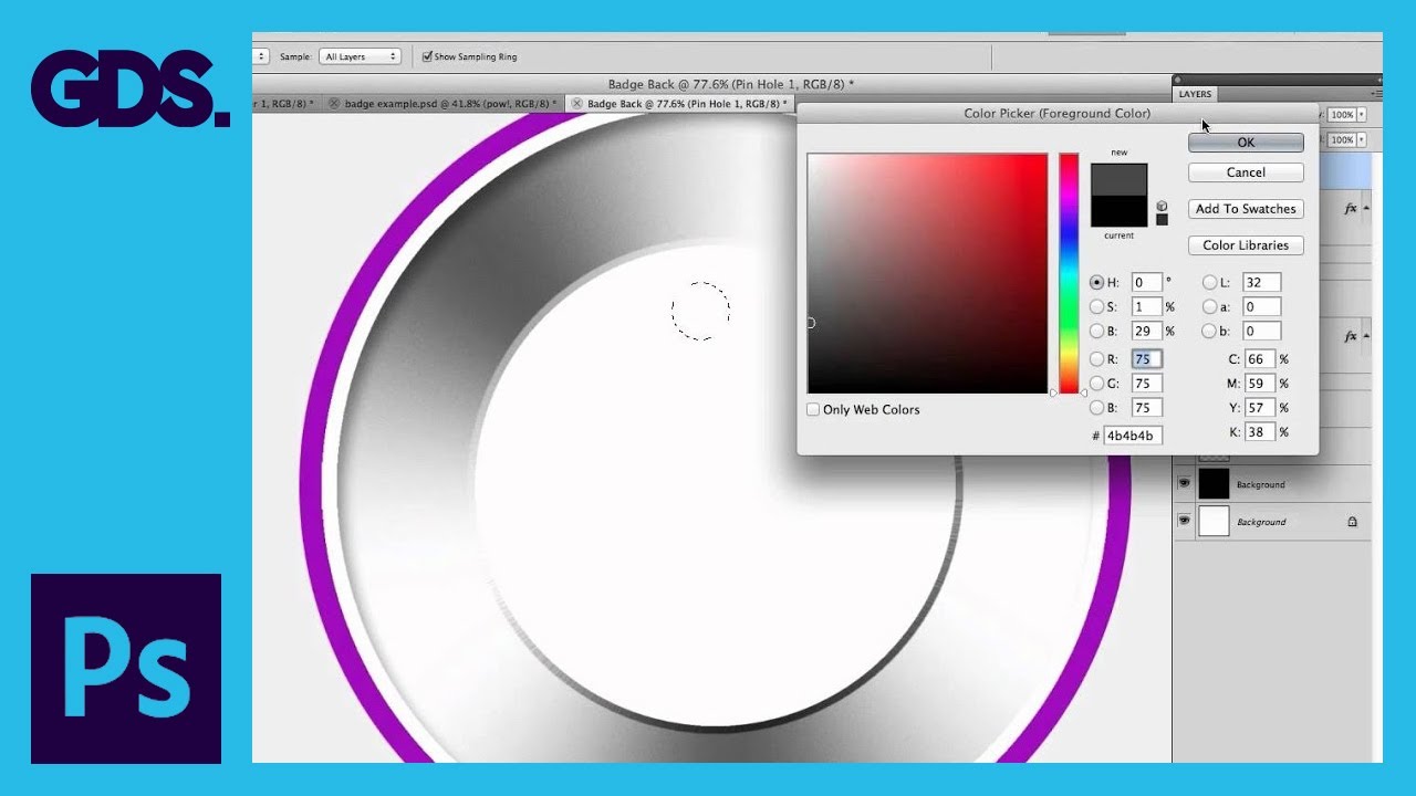 Create a Badge In Photoshop - Back