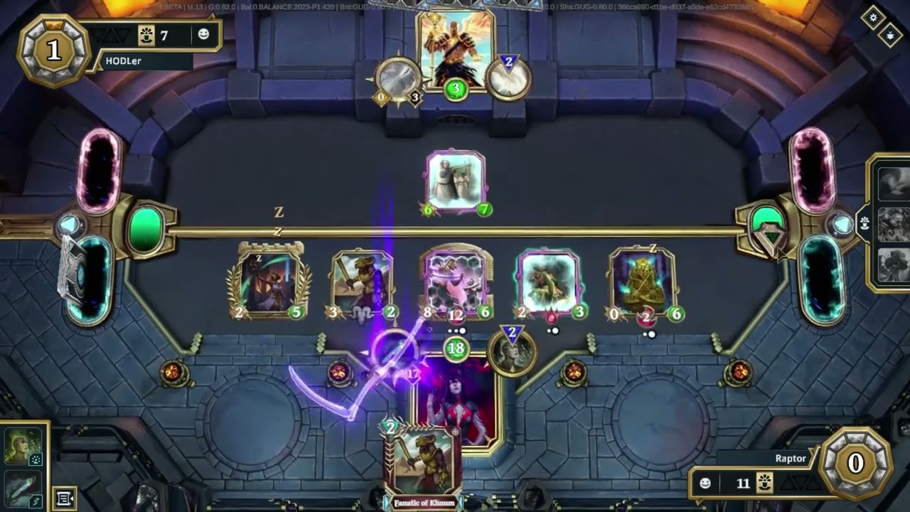 Control Death VS Order Light (350$ vs 650$) - gods unchained duel