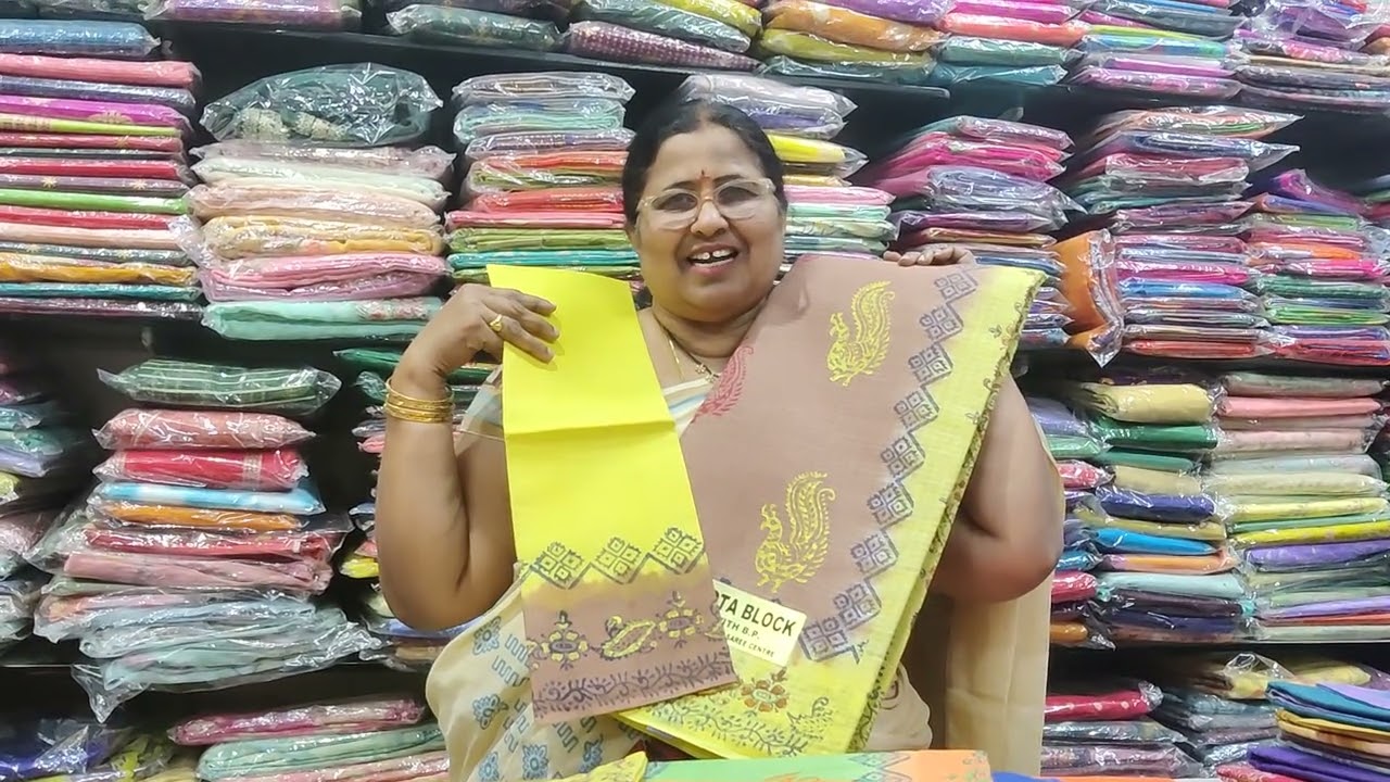 pure handloom vasundara cotton hand print sarees.7702420735
