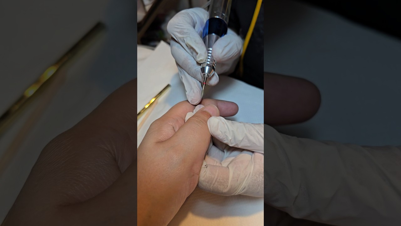 Russian cuticle clean up at Mq's Salon & Spa Karachi.  #karachi #russianmanicure