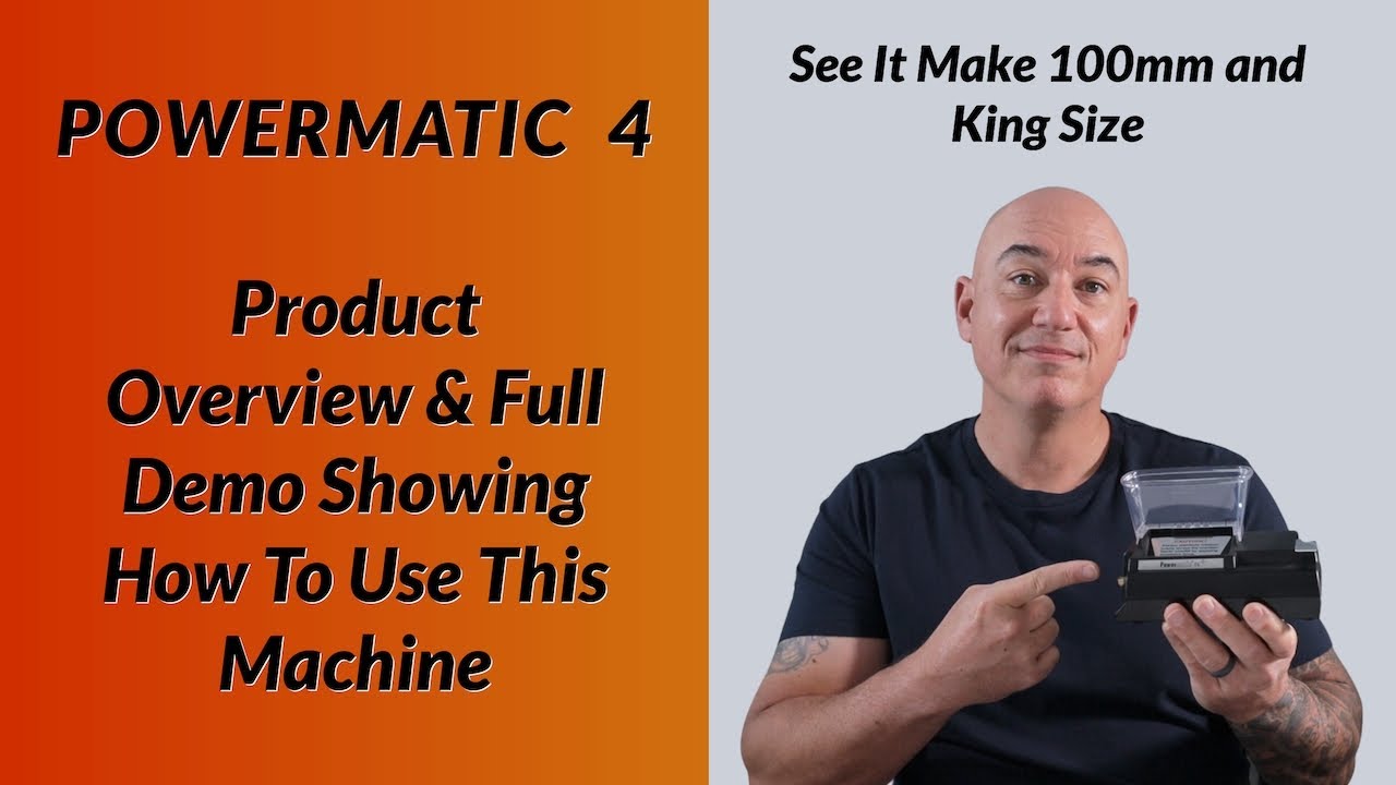 Демонстрация продукта инжекторной машины для скручивания сигарет Powermatic 4