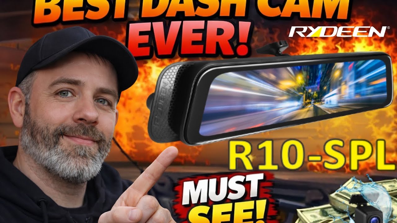 Dash Cam + Backup Camera Built Into a Mirror | Rydeen R10-SPL