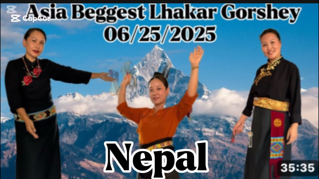 All Tibetan settlement Lhakar Gorshey at Lodrik Jampaling camp Pokhara Nepal #25 June 2568 BE
