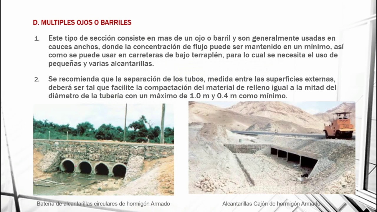 Diseño de alcantarillas