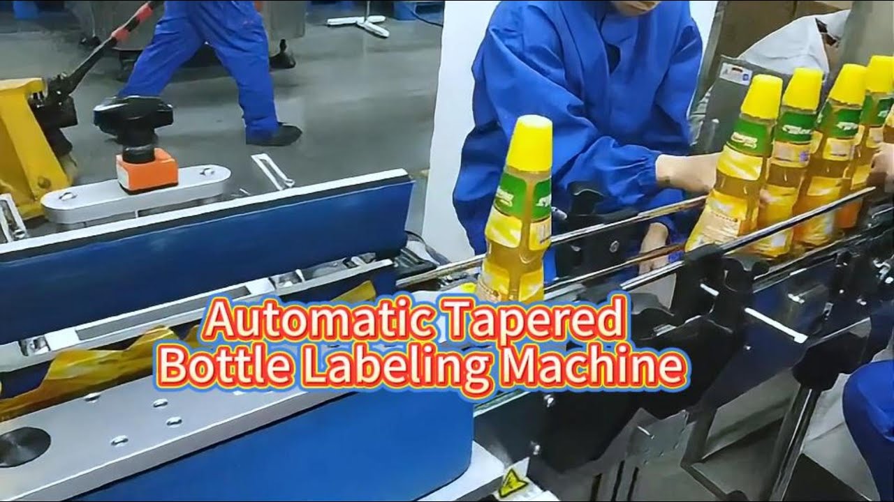 Automatic Tapered Bottle Labeling Machine