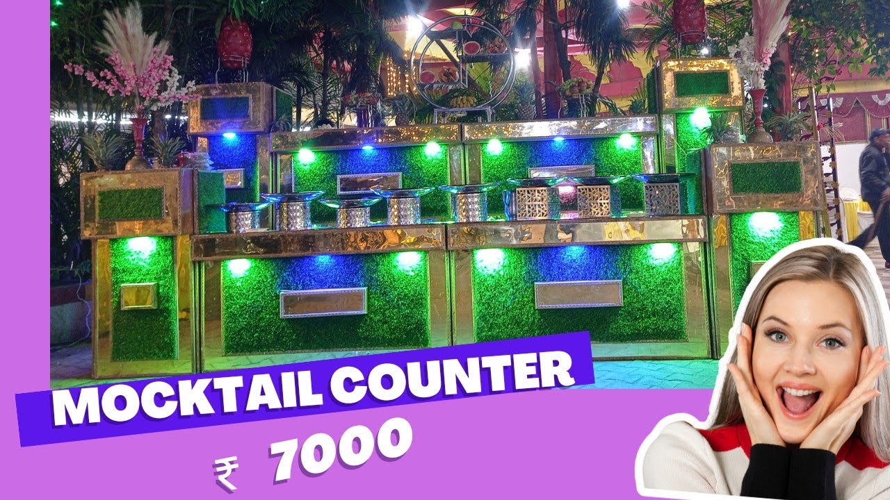 fruit mocktail counter weeding//शादी पार्टी के लिए सबसे अच्छा 