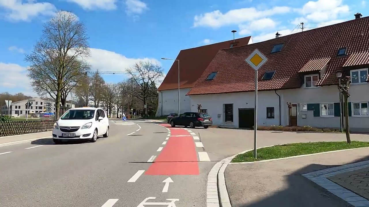Cycling in MEMMINGEN to AIRPORT - 🇩🇪 Germany 🇩🇪