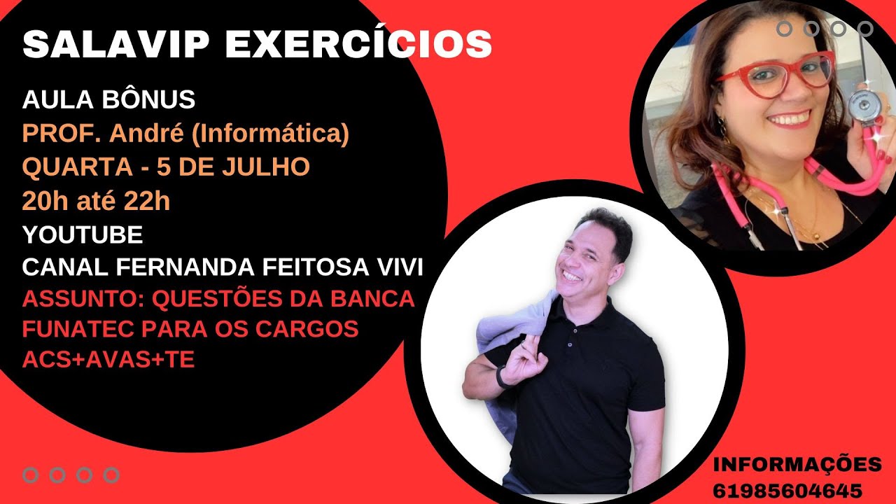 Fernanda Feitosa recebe Professor André (Informática) - Estudo de Questões da Banca Funatec.