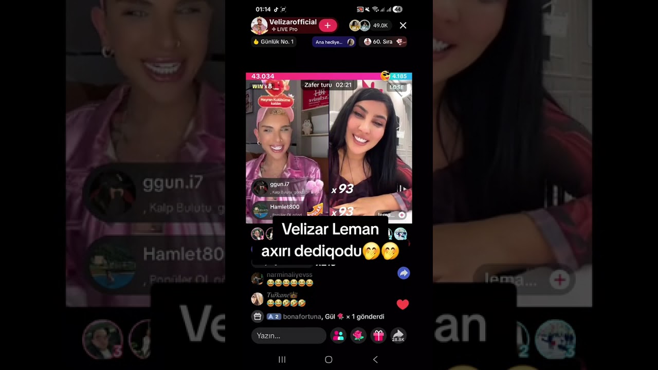 Velizar Dedi Qodu Canli Yayim Maraqli Uzun Canli Yayin - Leman TikTok Official