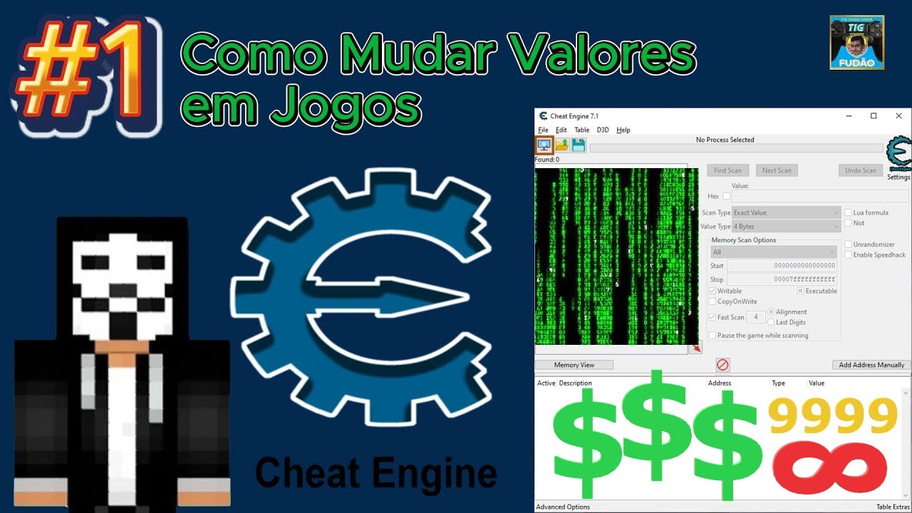 Como Alterar Valores em Jogos - Como Usar o Cheat Engine #1