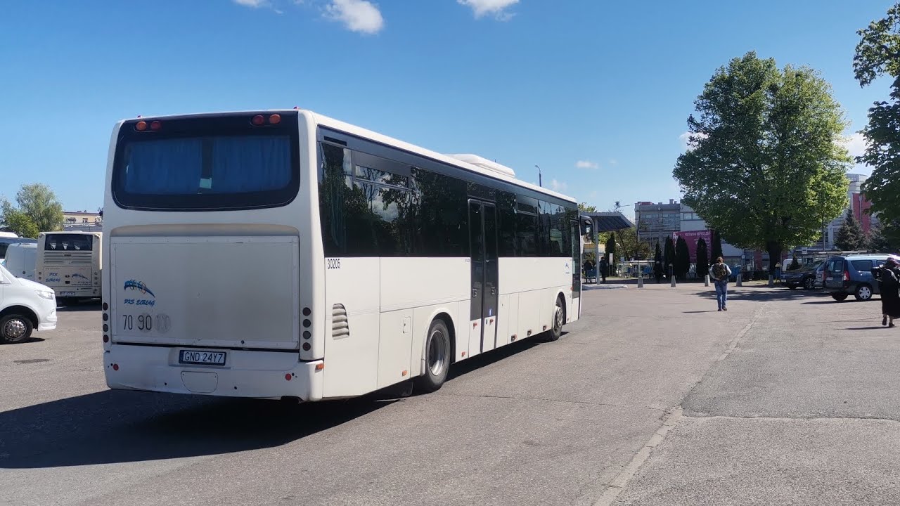 PKS Elbląg Cała Trasa kierunek Elbląg relacji Krynica - Elbląg Irisbus Crossway 12.8M #30205